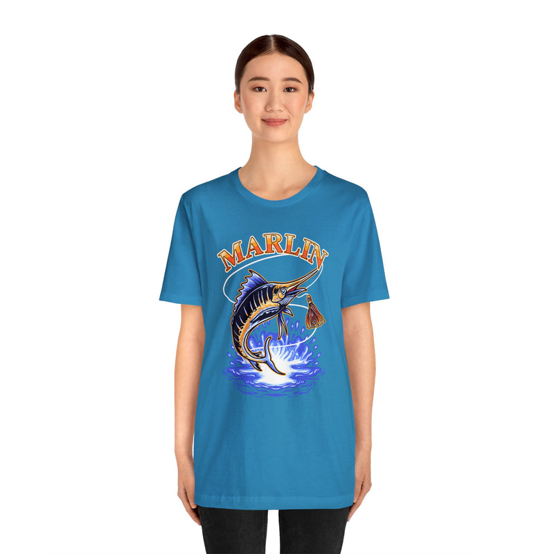 Marlin graphic fish tshirt